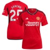 Original Fußballtrikot Manchester United Sancho 25 Heimtrikot 2023-24 Für Damen